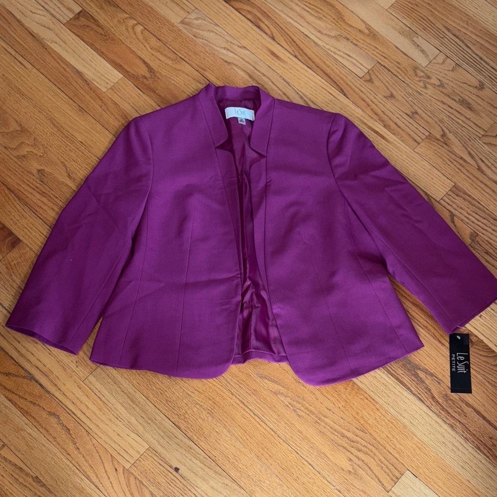 Le Suit Rich Purple Blazer